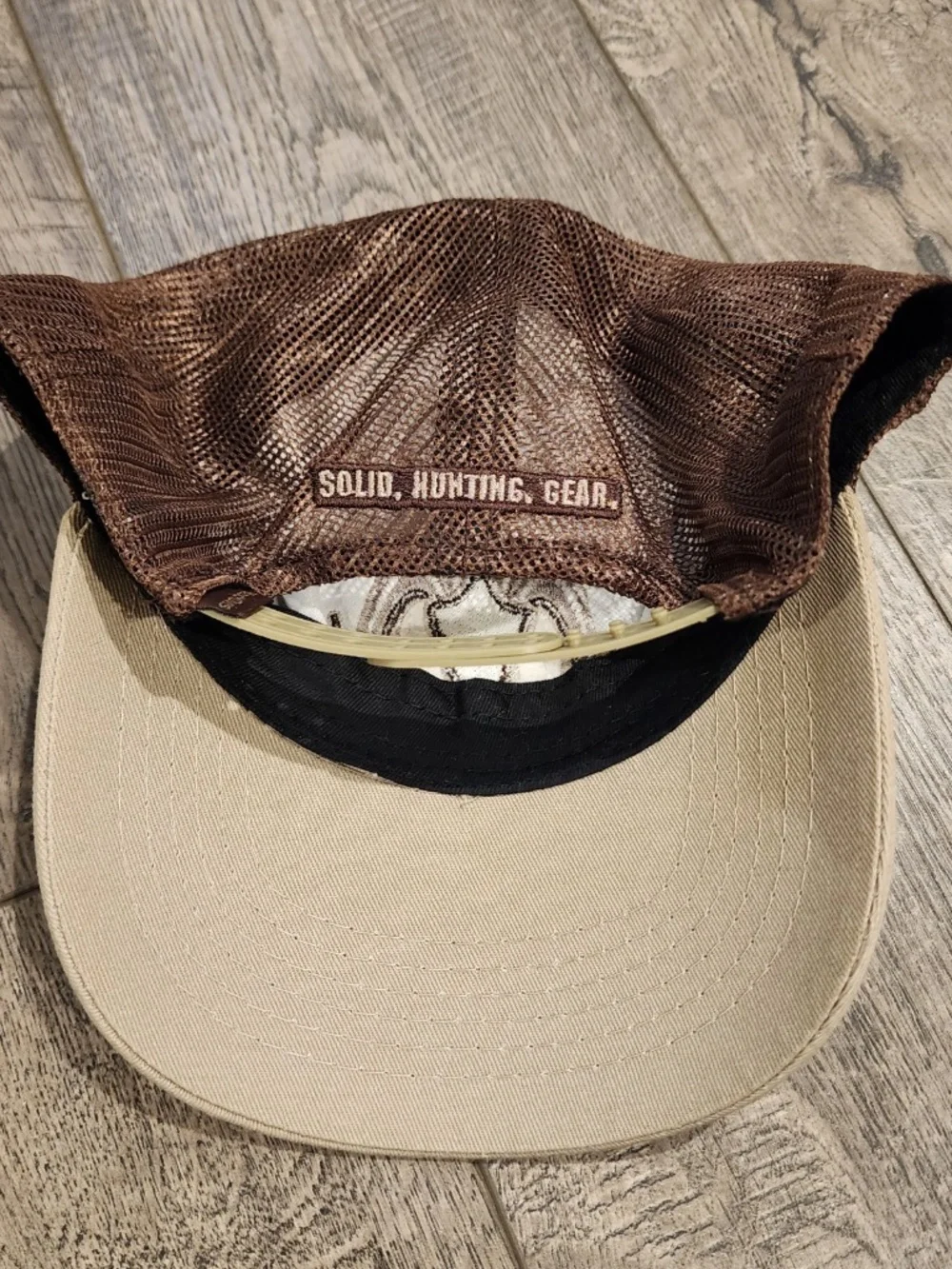 Outdoor Cap Mesh Back Trucker Hat Brown One Size BlackOvis Logo Hunting SnapBack